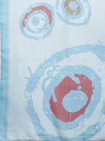 Thumbnail for Sky Blue Silk Blend Printed Abstract Saree with Unstitched Blouse - Hiral Fashion - Distacart