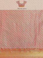 Thumbnail for Red Pure Silk Embellished Floral Saree with Unstitched Blouse - Hiral Fashion - Distacart