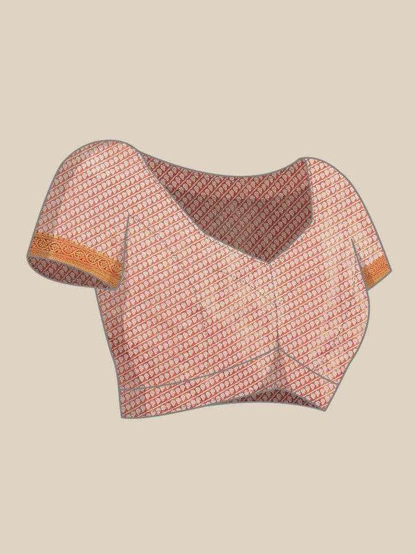 Turquoise Pure Silk Embellished Floral Saree with Unstitched Blouse - Hiral Fashion - Distacart