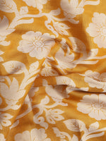 Thumbnail for Yellow Tissue Silk Woven Zari Design Floral Saree with Unstitched Blouse - Hiral Fashion - Distacart