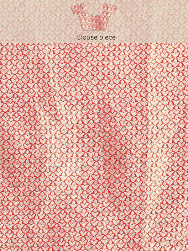 Yellow Tissue Silk Woven Zari Design Floral Saree with Unstitched Blouse - Hiral Fashion - Distacart