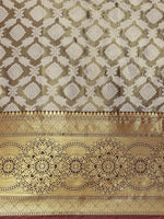 Thumbnail for Black Brocade Woven Zari Design Floral Saree with Unstitched Blouse - Hiral Fashion - Distacart