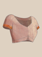 Thumbnail for Purple Brocade Woven Zari Design Floral Saree with Unstitched Blouse - Hiral Fashion - Distacart