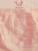 Thumbnail for Red Brocade Woven Zari Design Floral Saree with Unstitched Blouse - Hiral Fashion - Distacart