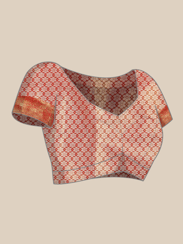 Black Silk Blend Woven Zari Design Striped Saree with Unstitched Blouse - Hiral Fashion - Distacart