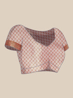 Thumbnail for Green Silk Blend Woven Zari Design Striped Saree with Unstitched Blouse - Hiral Fashion - Distacart