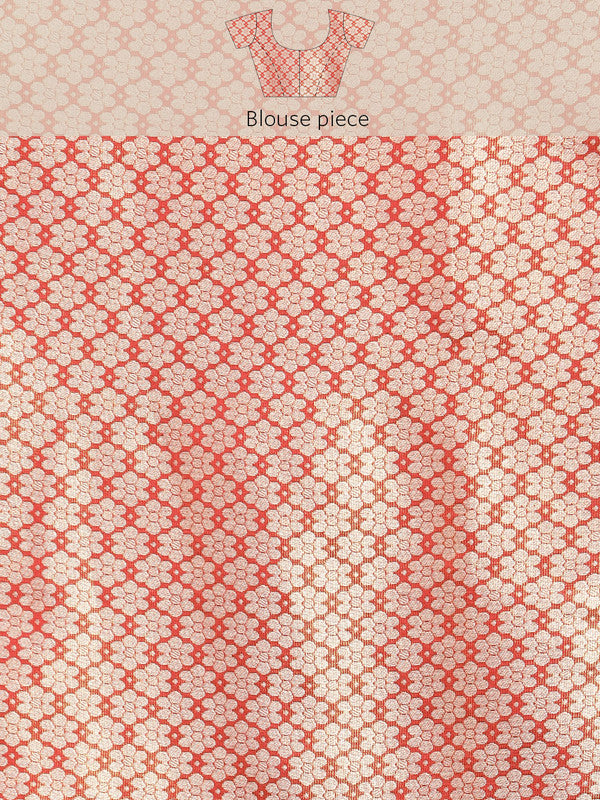 Purple Silk Blend Woven Zari Design Striped Saree with Unstitched Blouse - Hiral Fashion - Distacart