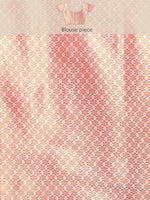 Thumbnail for Red Silk Blend Woven Zari Design Striped Saree with Unstitched Blouse - Hiral Fashion - Distacart