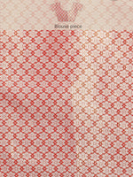 Thumbnail for Turquoise Silk Blend Woven Zari Design Striped Saree with Unstitched Blouse - Hiral Fashion - Distacart