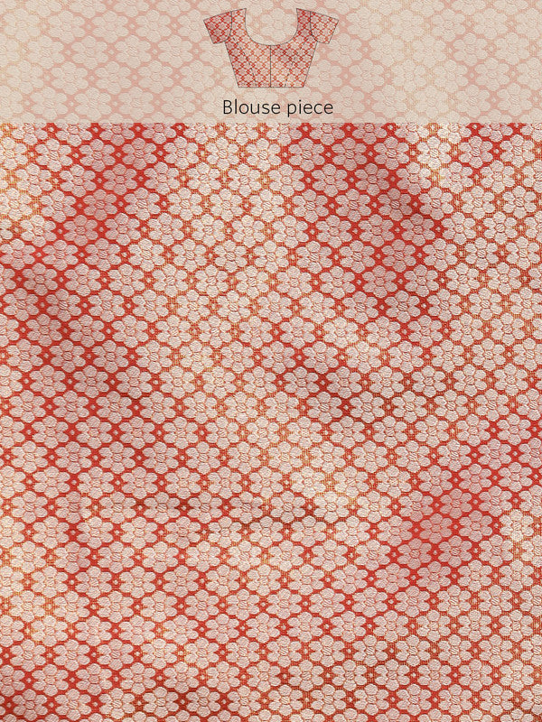 Purple Silk Blend Woven Zari Design Striped Saree with Unstitched Blouse - Hiral Fashion - Distacart