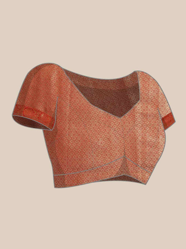 Black Art Silk Woven Zari Design Floral Saree with Unstitched Blouse - Hiral Fashion - Distacart