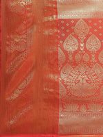 Thumbnail for Purple Art Silk Woven Zari Design Floral Saree with Unstitched Blouse - Hiral Fashion - Distacart