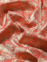 Thumbnail for Red Art Silk Woven Zari Design Floral Saree with Unstitched Blouse - Hiral Fashion - Distacart