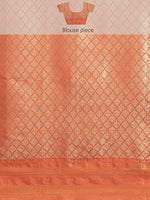 Thumbnail for Turquoise Art Silk Woven Zari Design Floral Saree with Unstitched Blouse - Hiral Fashion - Distacart