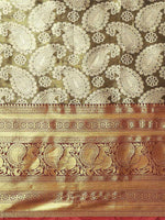 Thumbnail for Black Art Silk Woven Zari Design Floral Saree with Unstitched Blouse - Hiral Fashion - Distacart