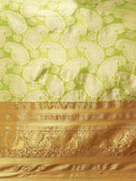 Thumbnail for Green Art Silk Woven Zari Design Floral Saree with Unstitched Blouse - Hiral Fashion - Distacart