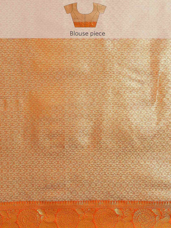 Green Art Silk Woven Zari Design Floral Saree with Unstitched Blouse - Hiral Fashion - Distacart