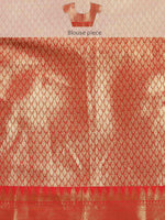 Thumbnail for Black Brocade Woven Zari Design Ethnic Motifs Saree with Unstitched Blouse - Hiral Fashion - Distacart