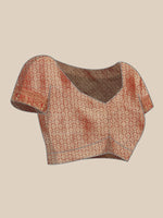 Thumbnail for Purple Brocade Woven Zari Design Striped Saree with Unstitched Blouse - Hiral Fashion - Distacart