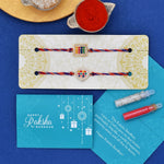 Thumbnail for trueBrowns X Voylla Set of 2 Multicolor Thread Rakhis With Beautiful Beads