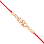 Thumbnail for trueBrowns X Voylla Bro A Gem Embellished Gold Tone Rakhi