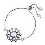 Thumbnail for trueBrowns X Voylla Kundan Embedded Silver Toned Bracelet Style Rakhi
