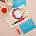 Thumbnail for trueBrowns X Voylla Colorful Beads Embedded Bhaiya Bhabhi Rakhi