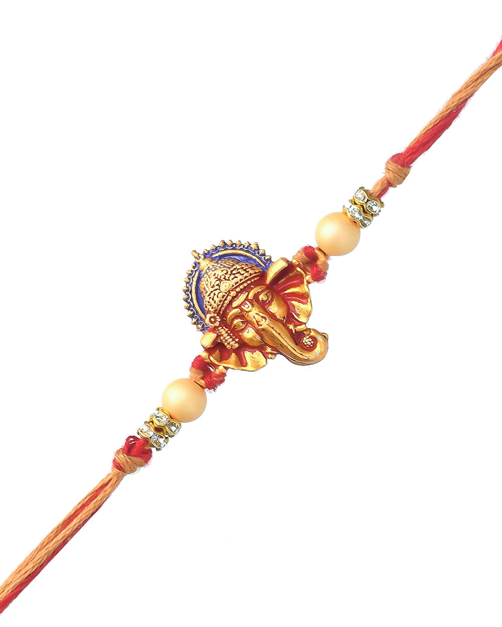 trueBrowns X Voylla Deity Inspired CZ Embellished Ganpati Rakhi