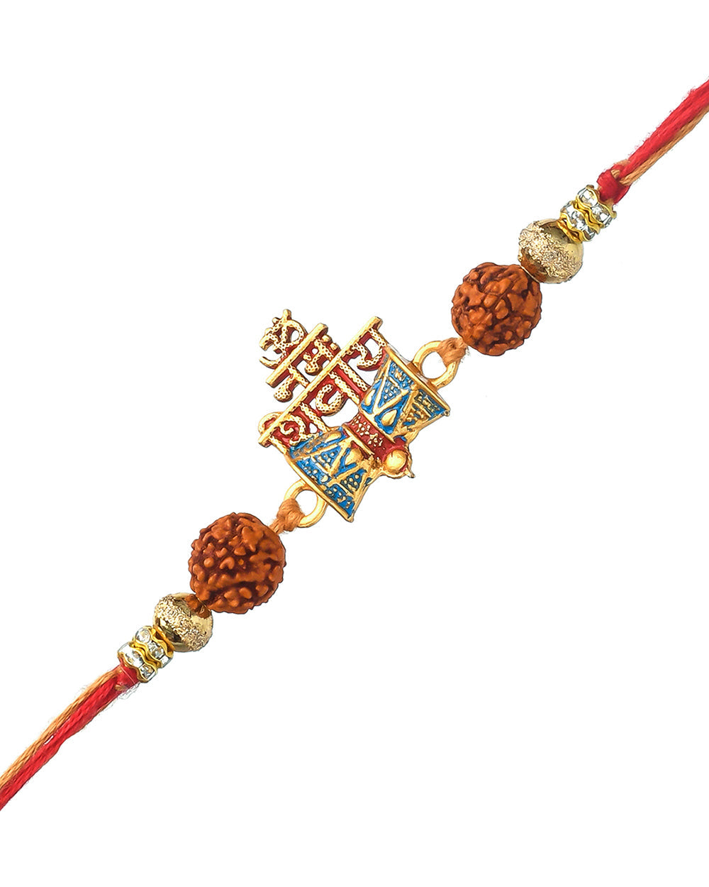 trueBrowns X Voylla Set Of 3 Auspicious Rudraksha Studded Rakhis