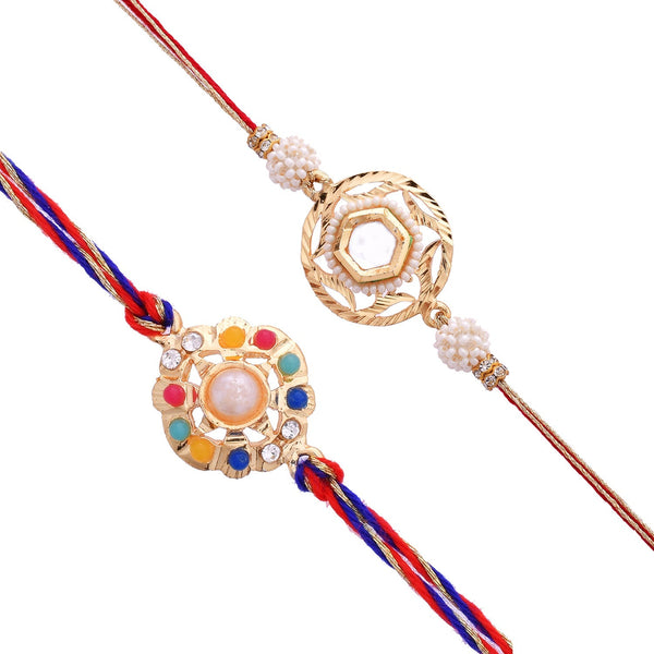 trueBrowns X Voylla Set of 2 Meenakari Rakhi for Brothers