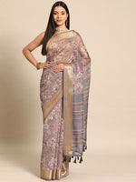 Thumbnail for Multicolor Cotton Blend Printed Kalamkari Saree with Unstitched Blouse - Hiral Fashion - Distacart