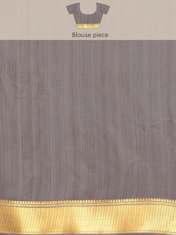 Multicolor Cotton Blend Printed Kalamkari Saree with Unstitched Blouse - Hiral Fashion - Distacart