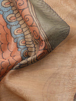 Thumbnail for Multicolor Cotton Blend Printed Kalamkari Saree with Unstitched Blouse - Hiral Fashion - Distacart