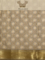 Thumbnail for Multicolor Cotton Blend Printed Kalamkari Saree with Unstitched Blouse - Hiral Fashion - Distacart