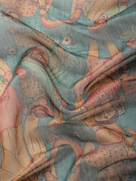 Thumbnail for Multicolor Cotton Blend Printed Kalamkari Saree with Unstitched Blouse - Hiral Fashion - Distacart