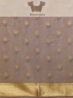 Thumbnail for Multicolor Cotton Blend Printed Kalamkari Saree with Unstitched Blouse - Hiral Fashion - Distacart