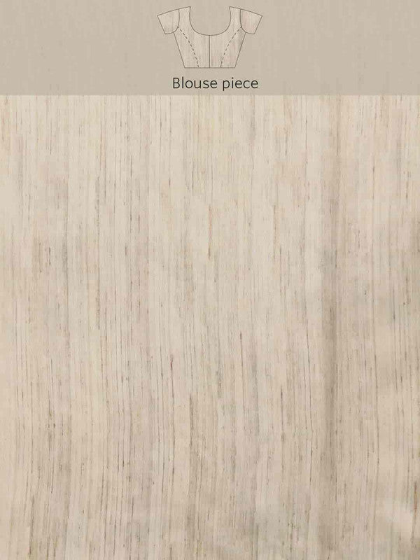 Multicolor Cotton Blend Printed Kalamkari Saree with Unstitched Blouse - Hiral Fashion - Distacart