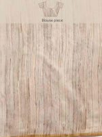 Thumbnail for Multicolor Cotton Blend Printed Kalamkari Saree with Unstitched Blouse - Hiral Fashion - Distacart