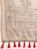 Thumbnail for Multicolor Cotton Blend Printed Kalamkari Saree with Unstitched Blouse - Hiral Fashion - Distacart