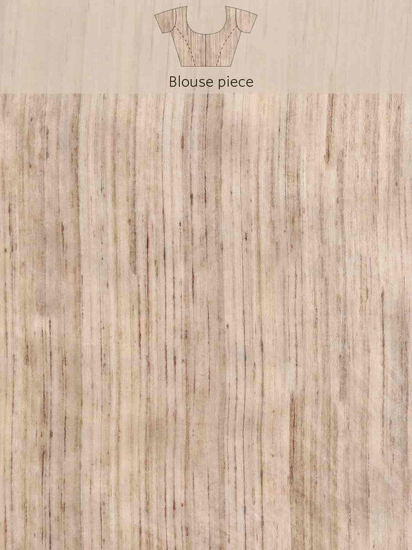 Multicolor Cotton Blend Printed Kalamkari Saree with Unstitched Blouse - Hiral Fashion - Distacart