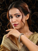 Thumbnail for Ruby Raang 22k Gold Polished Kundan Bracelet