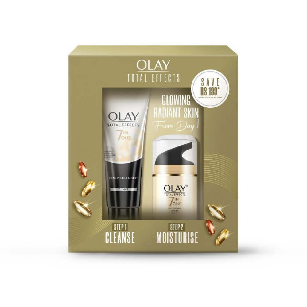Olay Total Effects Gift Pack - Day Cream & Cleanser - Distacart