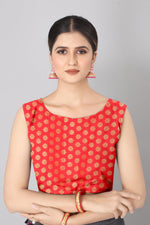 Thumbnail for White Silk Blend Woven Zari Design Striped Saree with Unstitched Blouse - Hiral Fashion - Distacart