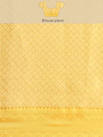 Thumbnail for Beige Jute Silk Embellished Geomatric Saree with Unstitched Blouse - Hiral Fashion - Distacart