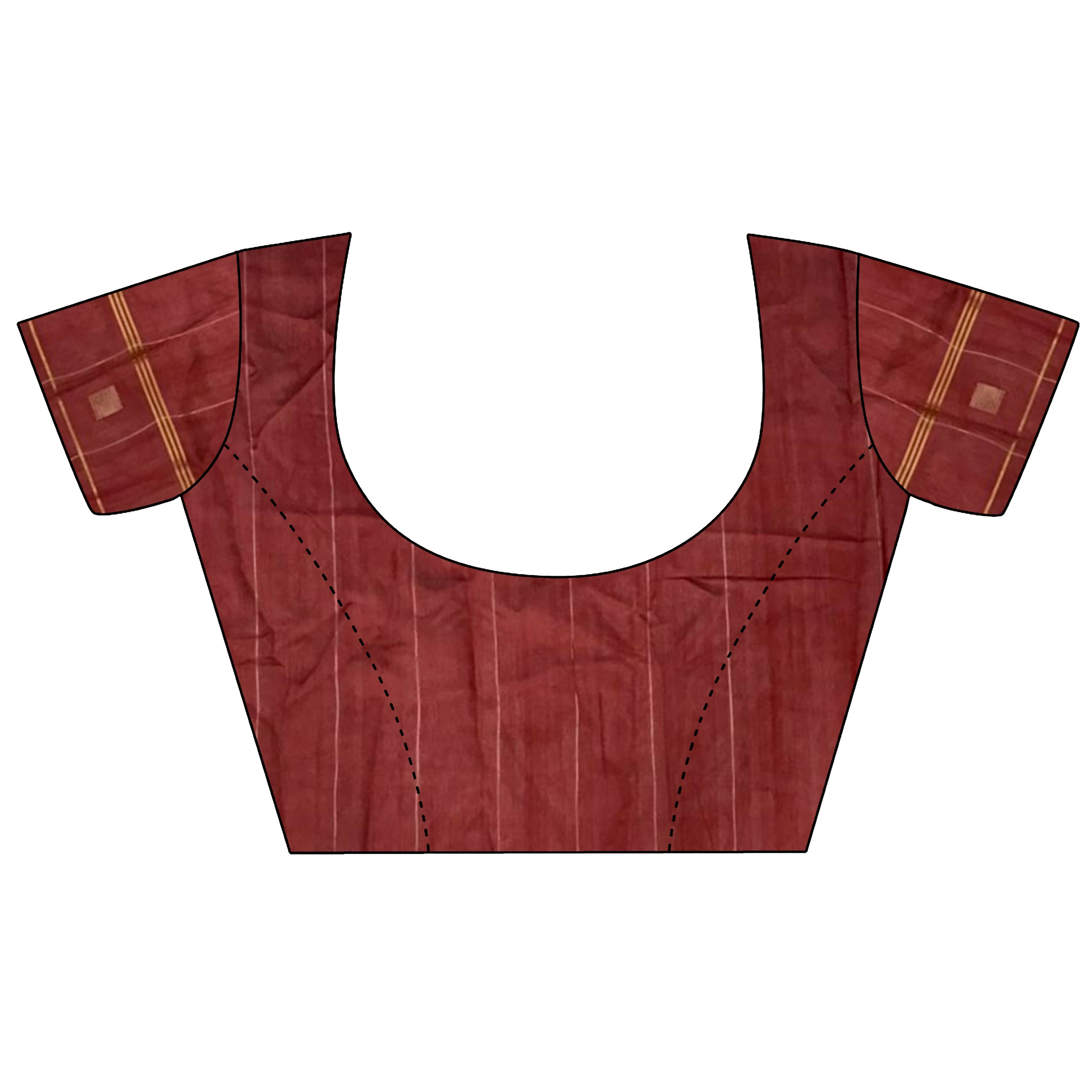 Joban Fashion Black Bhagalpuri Cotton Silk Stripes/Box Saree