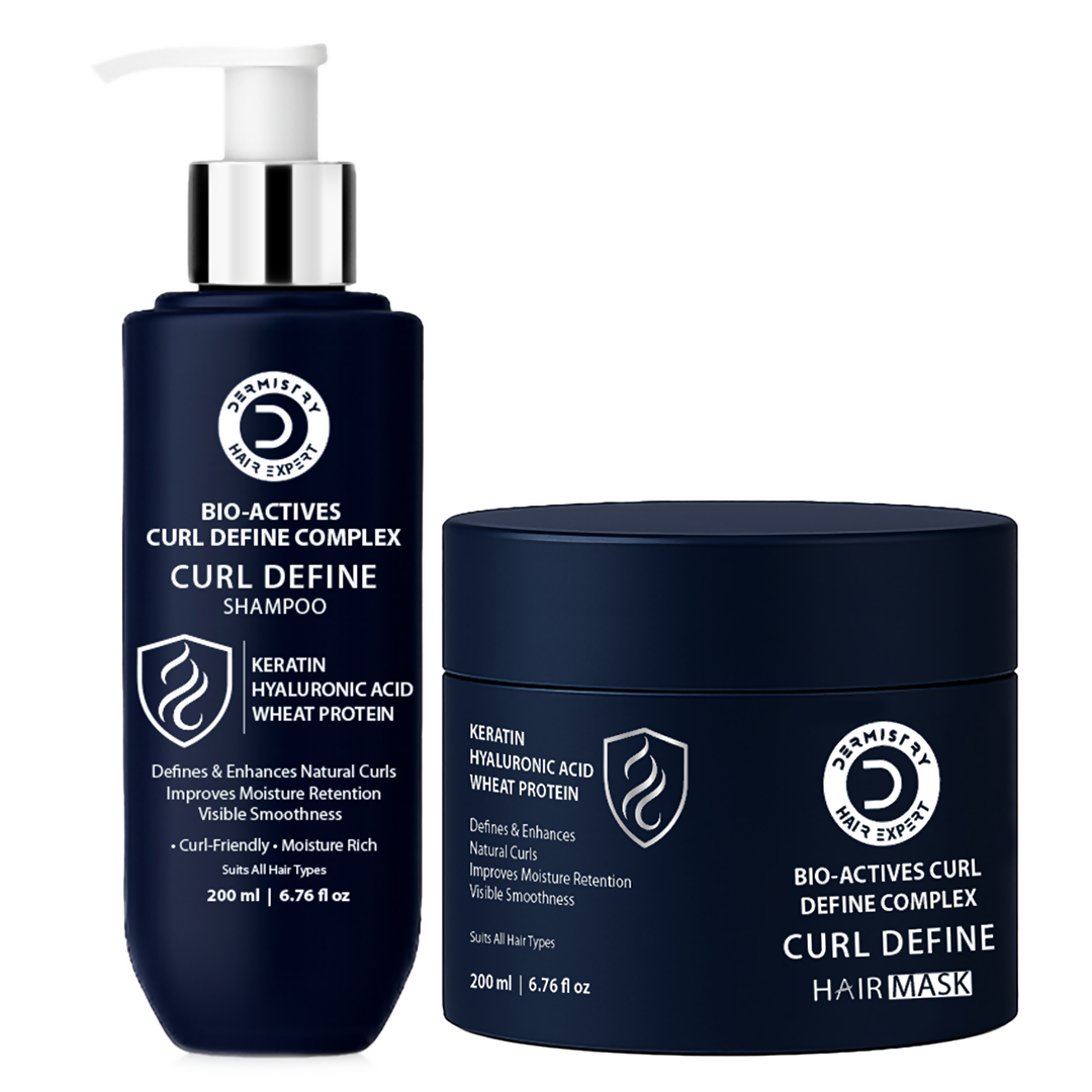 Dermistry Bio Actives Curl Define Complex Curly Hair Defining Shampoo & Mask - Distacart