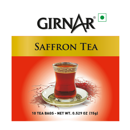 Girnar Black Tea Bags - Saffron - Distacart