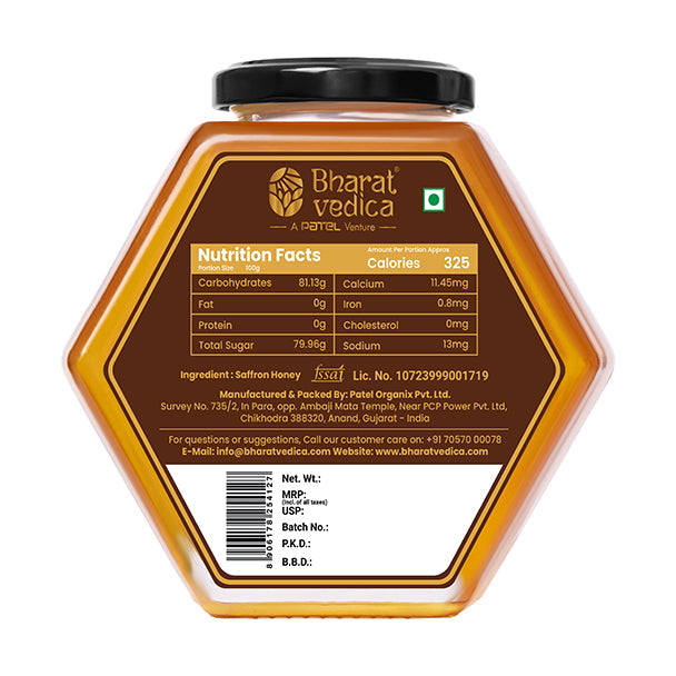 Bharat Vedica Saffron Honey - Kesar Honey / Kesar Shehad - Distacart