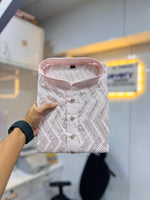 Thumbnail for Neera Trendz Pink Soft Silk Embroidered Men's Kurta Pyjama - Distacart
