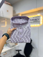 Thumbnail for Neera Trendz Purple Soft Silk Embroidered Men's Kurta Pyjama - Distacart